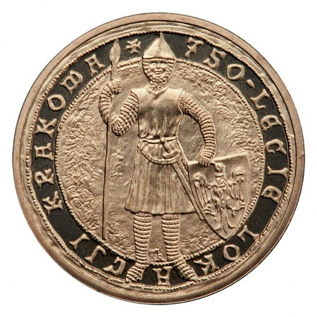 2 złote - 750 lat lokacji Krakowa